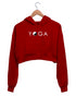 Quirkipedia Yin Yang Yoga YOGA Fitness, Positivity, Mindfulness Womens Crop Hoodies